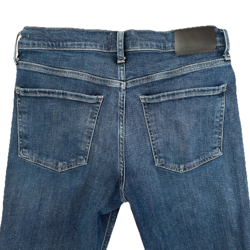Citizens of Humanity Isola Cropped Jeans Medium Wash‎ Raw Hem Women’s Size 28 - Picture 4 of 12
